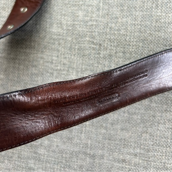 Coach C Black Canvas Leather Belt Size Small - Picture 14 of 15